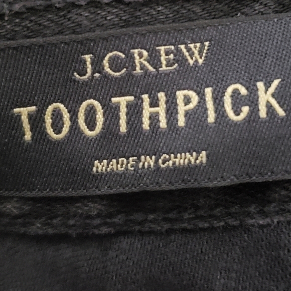 J. Crew Black Ankle Toothpick Jeans Size 27 Skinny Fitted Neutral Classic EUC - Picture 8 of 10